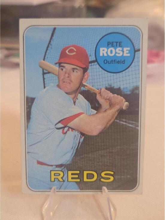 Other - 1969 Topps #120 Pete Rose High Grade Off Center Sharp Corners Cincinnati Reds